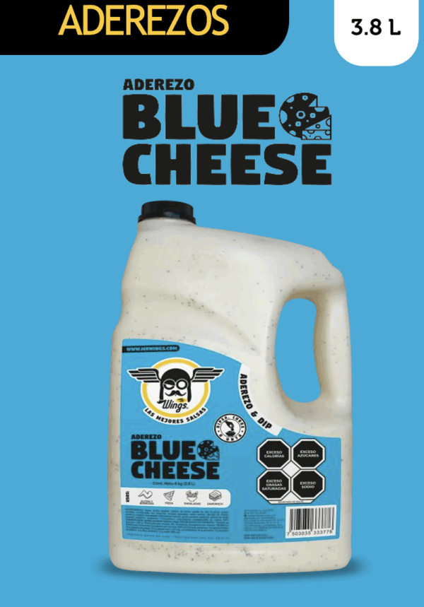 4 botellas de 3.8 L. de aderezo Blue Cheese